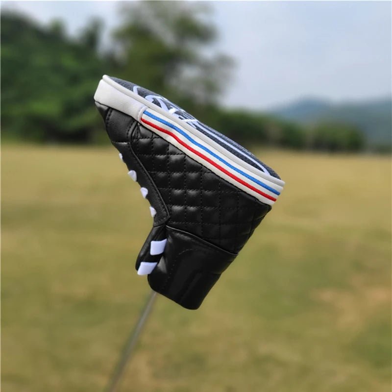 Retro Kicks Golf Blade Putter Cover: Vintage Vibes for Your Club - Supercart88 - HeadcoverClassic Black: Sleek and versatile just like your favorite old - school high - tops.Retro Kicks Golf Blade Putter Cover: Vintage Vibes for Your Club