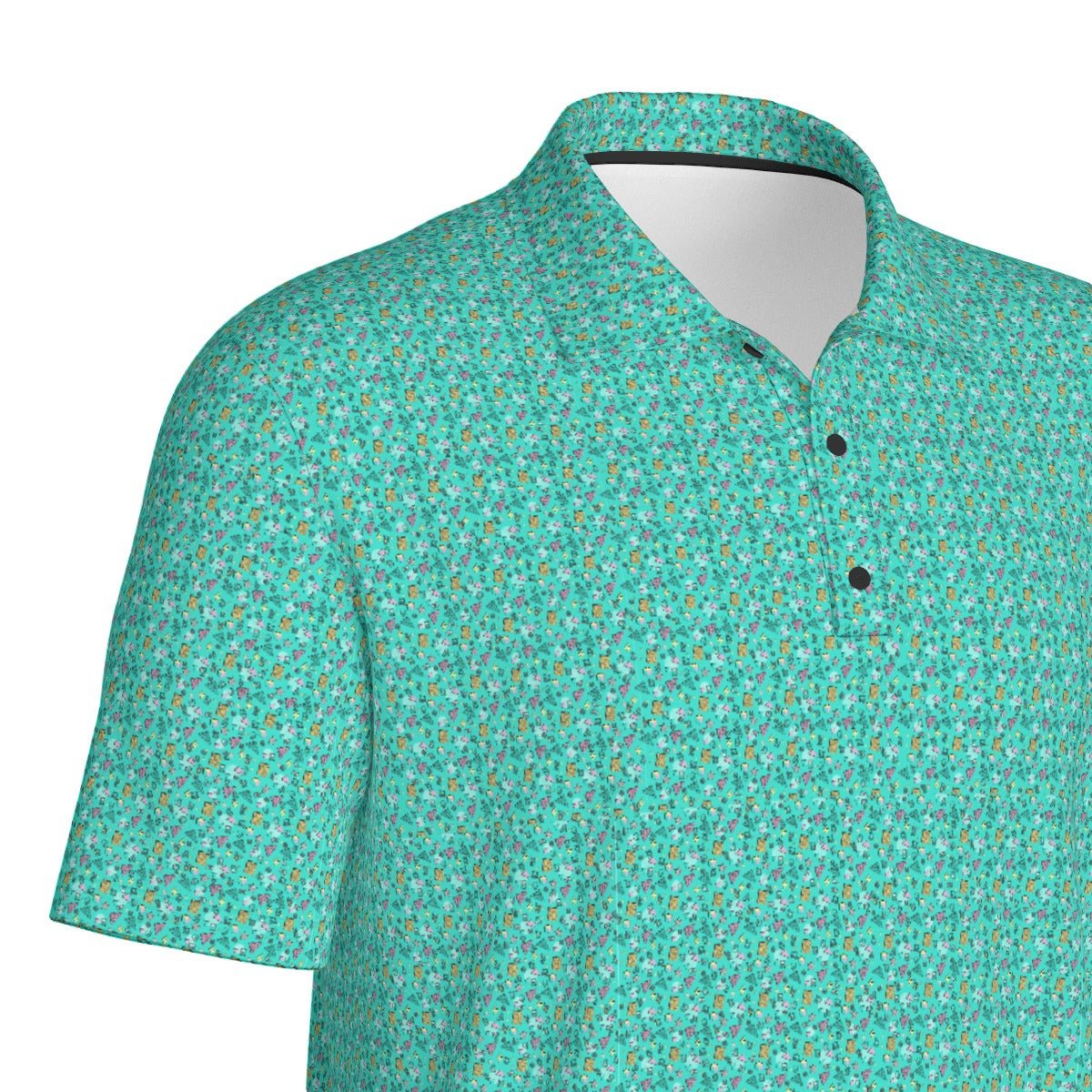 Retro Tee Time Polo - vibrant mix of early 90s motifs—Game Boys, golf icons, 90's vibes - Supercart88 - Polo shirtSRetro Tee Time Polo - vibrant mix of early 90s motifs—Game Boys, golf icons, 90's vibes