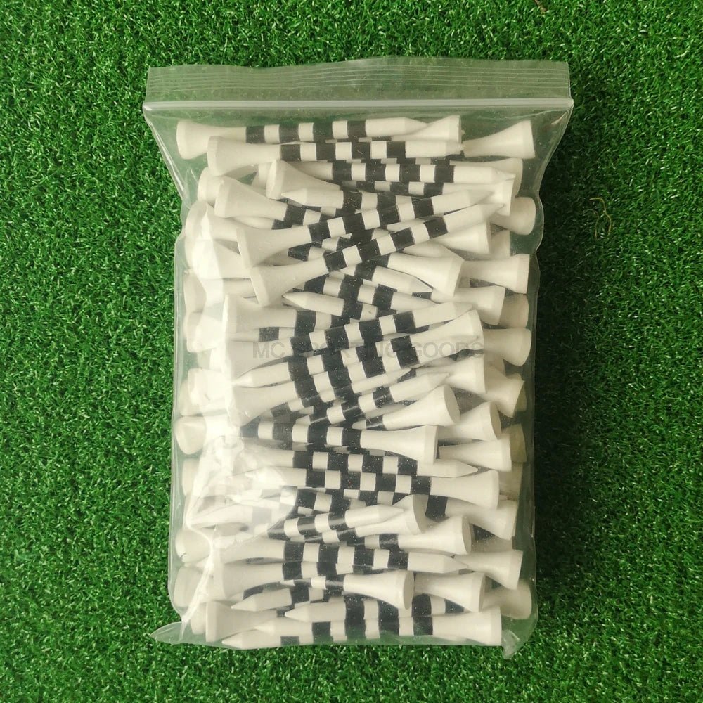 Striped Stance: Bamboo Golf Tees - BULK 100 PCS - Supercart88 - BambooPristine White 2 - 3/4" - 100pc45086330912960