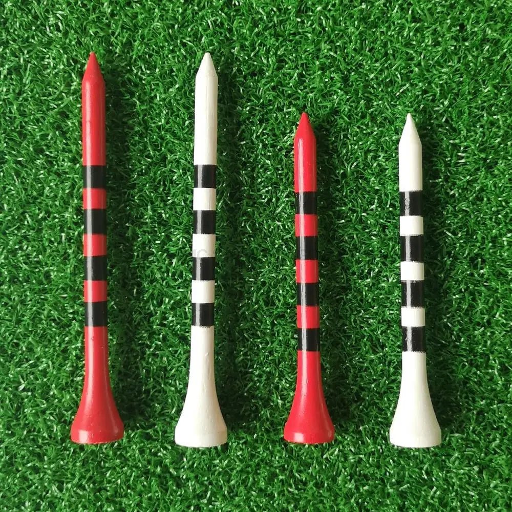 Striped Stance: Bamboo Golf Tees - BULK 100 PCS - Supercart88 - BambooCrimson Classic 2 - 3/4" - 100pcStriped Stance: Bamboo Golf Tees - BULK 100 PCS