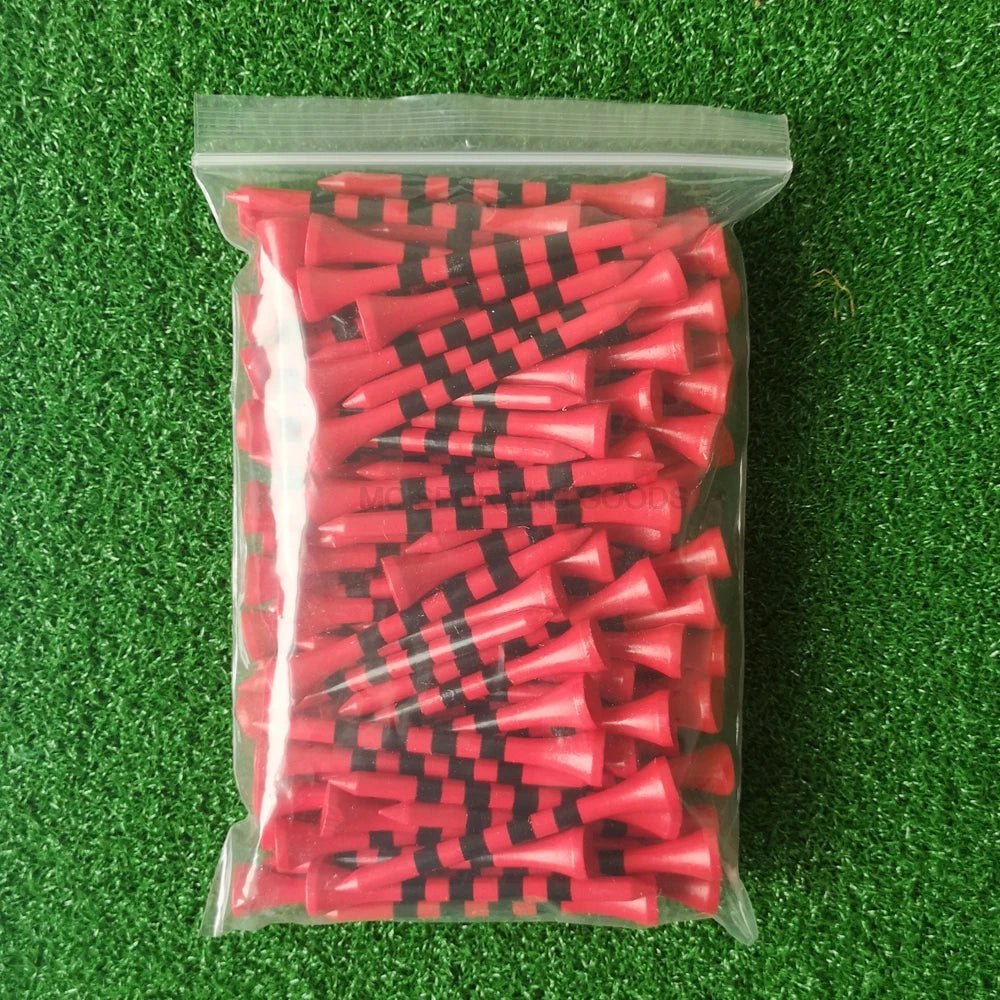 Striped Stance: Bamboo Golf Tees - BULK 100 PCS - Supercart88 - BambooCrimson Classic 2 - 3/4" - 100pc45086330847424