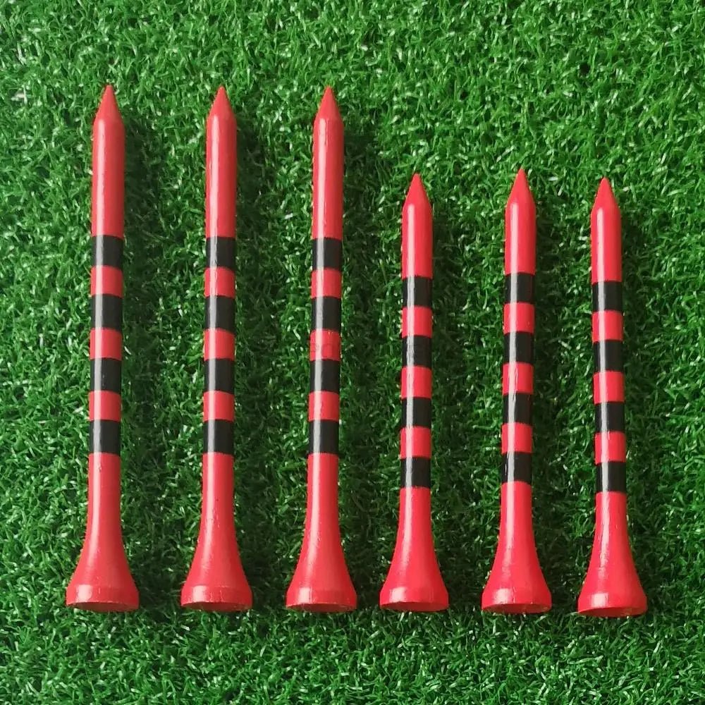 Striped Stance: Bamboo Golf Tees - BULK 100 PCS - Supercart88 - BambooCrimson Classic 2 - 3/4" - 100pcStriped Stance: Bamboo Golf Tees - BULK 100 PCS