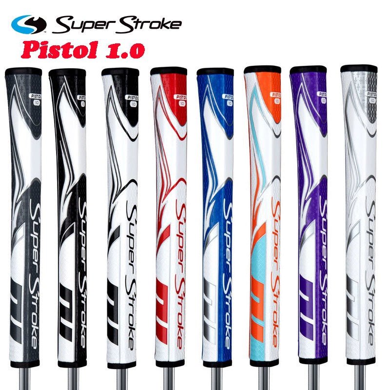 SuperStroke Pistol GT Putter Grip – Zenergy Series - Supercart88 - Putter GripStealth Black 1.0 : Silent but deadly, for putts that sneak by the competition.SuperStroke Pistol GT Putter Grip – Zenergy Series