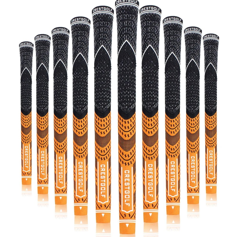 SwingSteady Midsize Golf Grips (10 Grips) - Color Splash Collection - Supercart88 - GripOrange45064219492544
