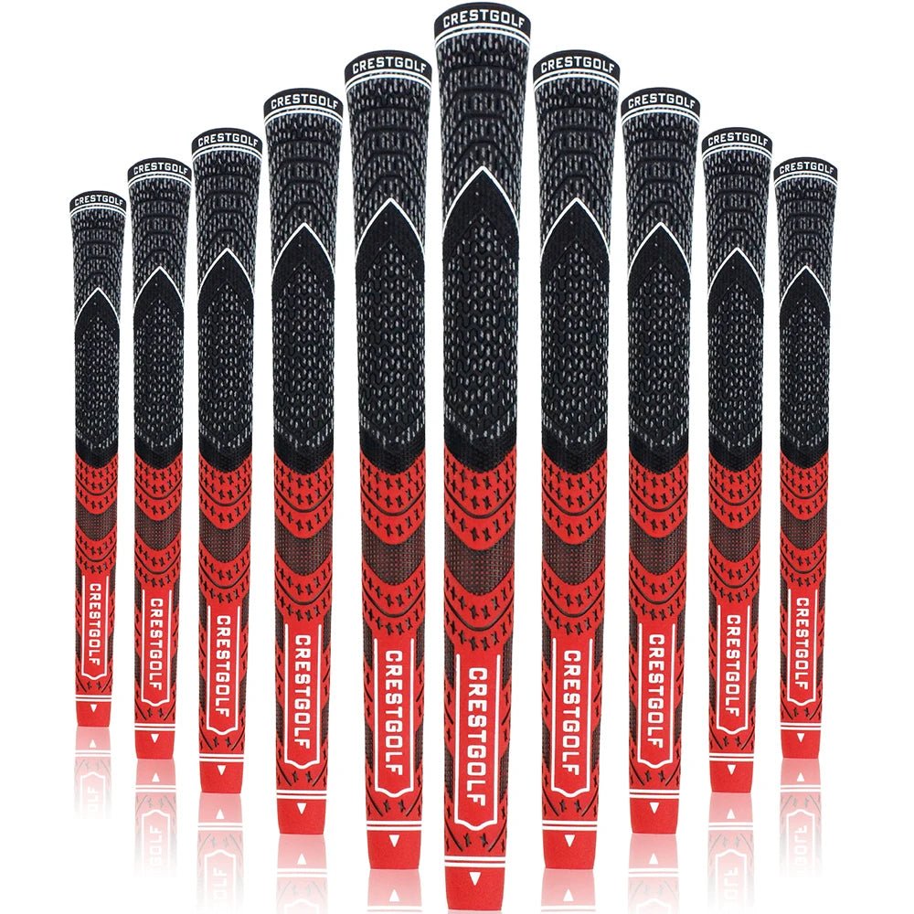 SwingSteady Midsize Golf Grips (10 Grips) - Color Splash Collection - Supercart88 - GripRed45064219427008