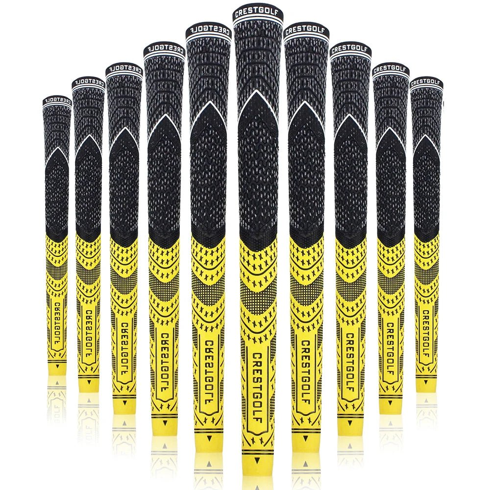 SwingSteady Midsize Golf Grips (10 Grips) - Color Splash Collection - Supercart88 - GripYellow45064219394240