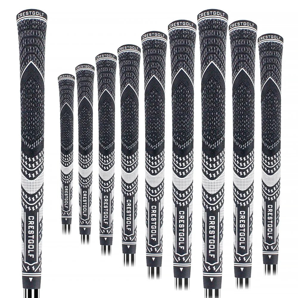 SwingSteady Midsize Golf Grips (10 Grips) - Color Splash Collection - Supercart88 - GripBlackSwingSteady Midsize Golf Grips (10 Grips) - Color Splash Collection
