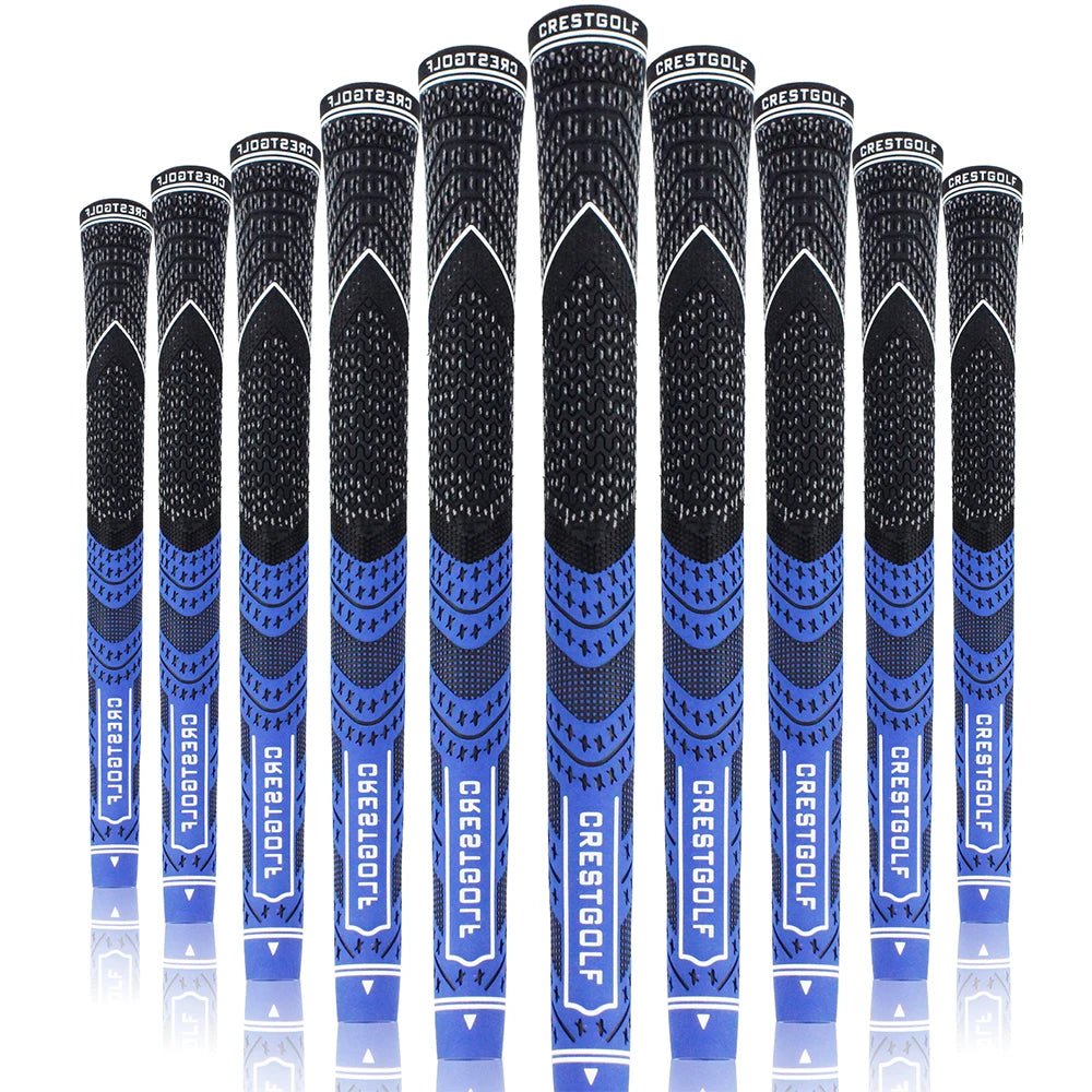 SwingSteady Midsize Golf Grips (10 Grips) - Color Splash Collection - Supercart88 - GripBlue45064219590848