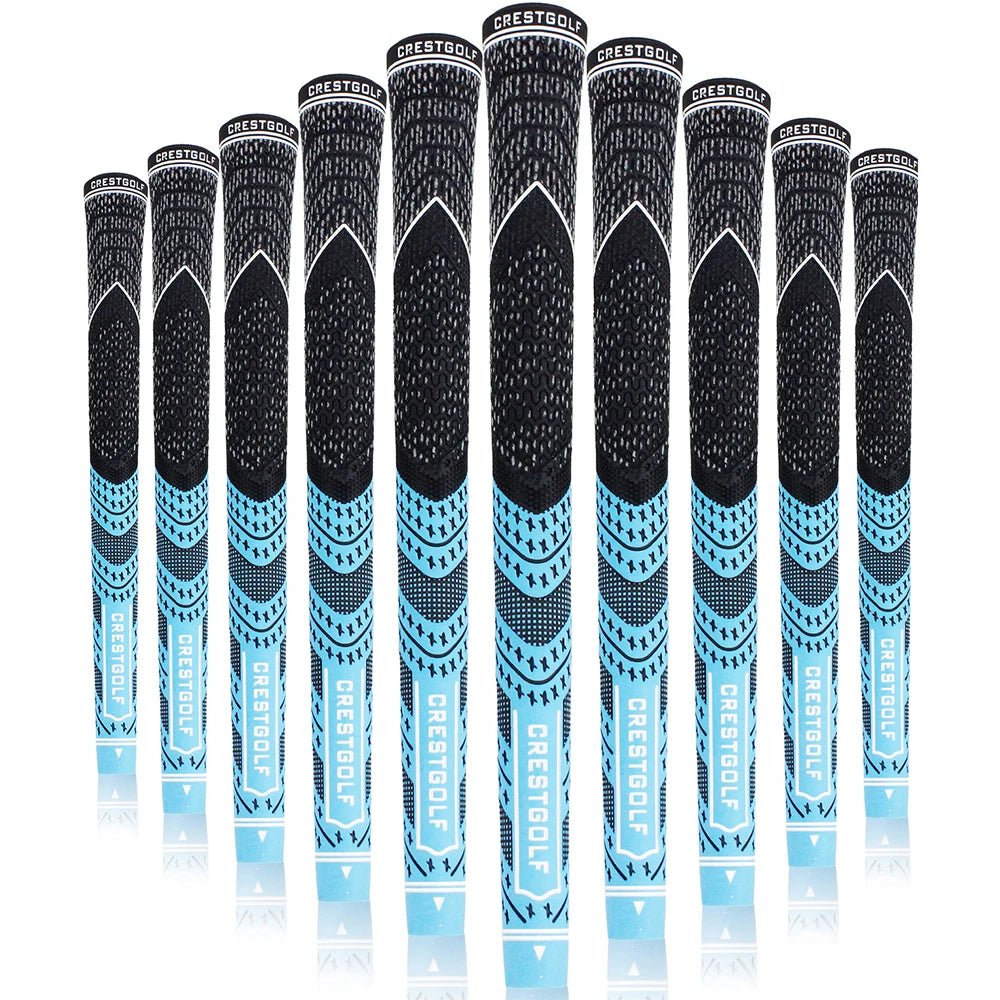 SwingSteady Midsize Golf Grips (10 Grips) - Color Splash Collection - Supercart88 - GripCyan45064219558080