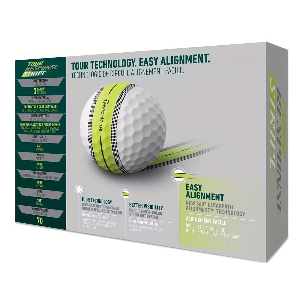 Tour Response Stripe Golf Balls - 12 Pack - Supercart88 - Golf BallTour Response Stripe Golf Balls - 12 Pack