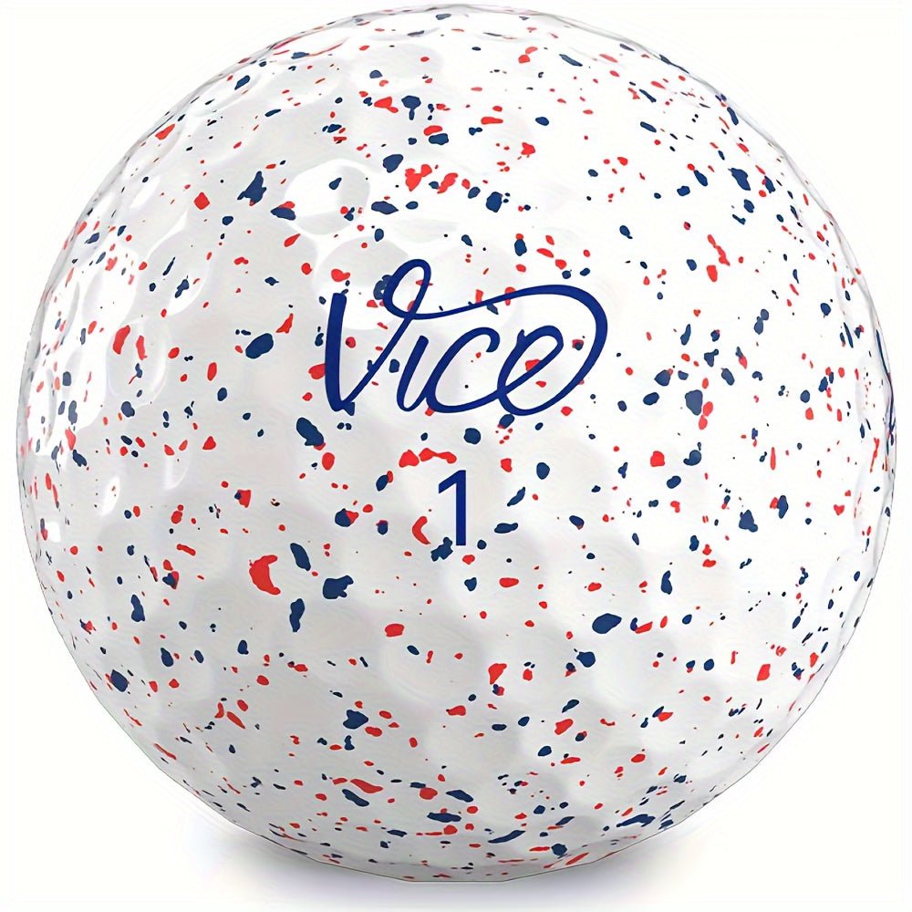 Vice Pro Drip Golf Balls - Red/Blue/White - Supercart88 - Golf BallVice Pro Drip Golf Balls - Red/Blue/White