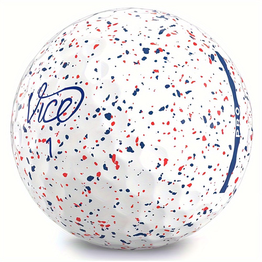 Vice Pro Drip Golf Balls - Red/Blue/White - Supercart88 - Golf BallVice Pro Drip Golf Balls - Red/Blue/White